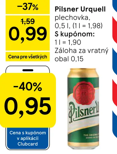 Pilsner Urquell plechovka