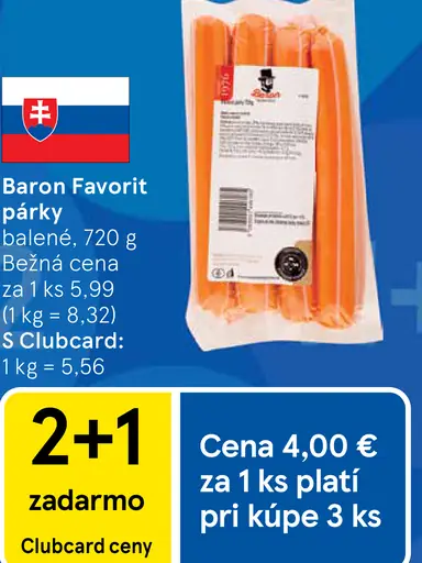Baron Favorit párky