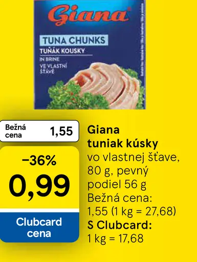 Giana Tuniak vo vlastnej šťave