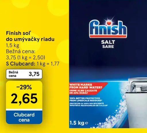 Finish Soľ do umývačky riadu