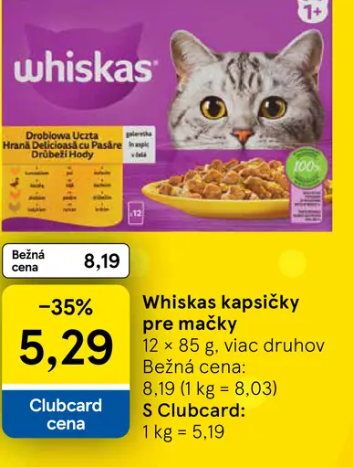 Whiskas Kapsičky pre mačky
