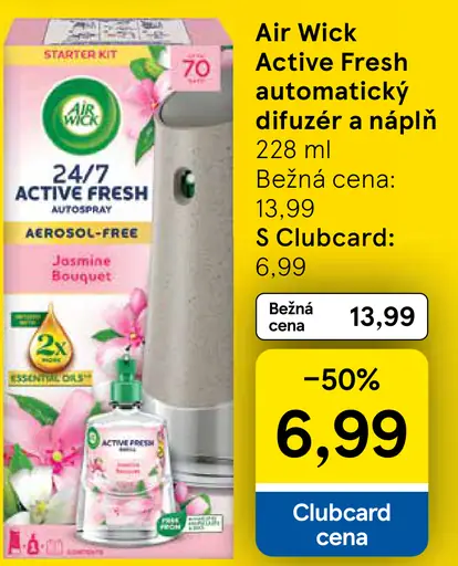 Air Wick Active Fresh automatický difuzér a náplň
