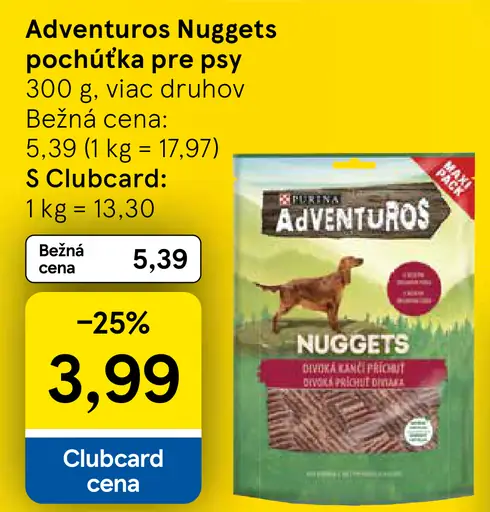 Adventuros Nuggets pochúťka pre psy