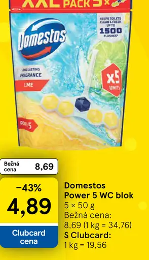 Domestos Power 5 WC blok