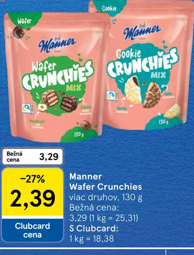 Manner Wafer Crunchies mix
