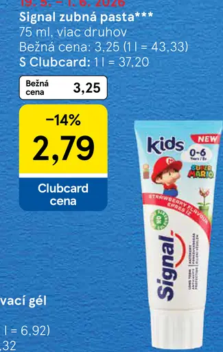 Signal Kids zubná pasta