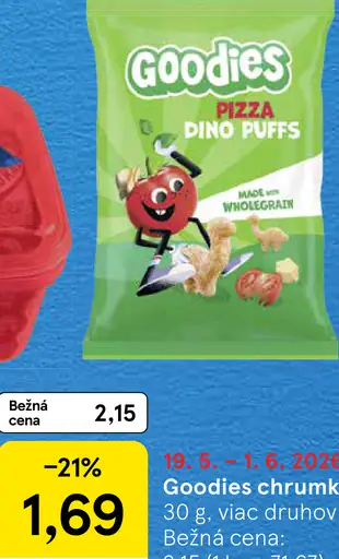 Goodies chrumky Pizza Dino Puffs