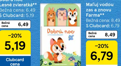 Dobrú noc Lesné zvieratká kniha