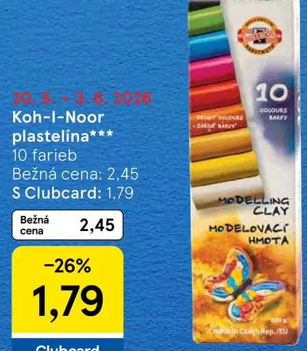 Koh-i-Noor plastelína 10 farieb