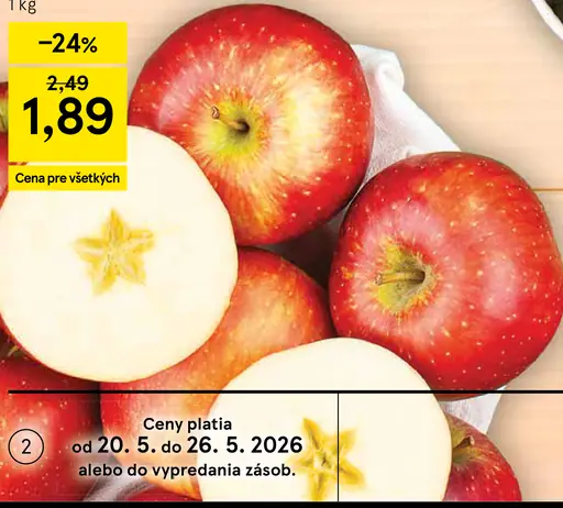 Cosmic Crips jablká voľný predaj
