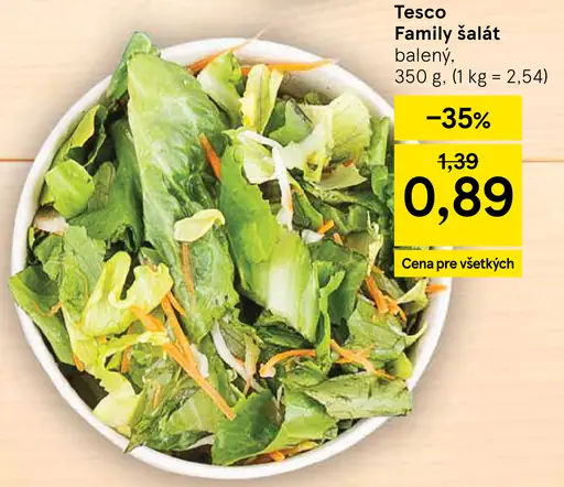 Tesco Family šalát