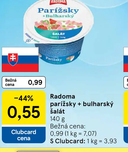 Radoma Parížsky + Bulharský šalát
