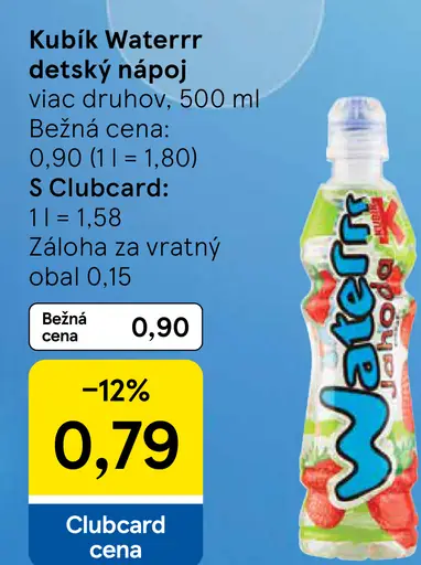 Kubík Waterrr detský nápoj