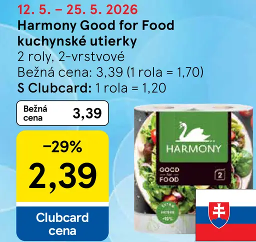Harmony Good Food kuchynské utierky 2‑vrstvové