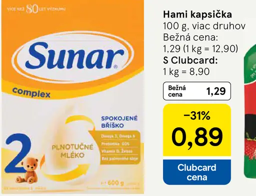Sunar Complex dojčenské mlieko