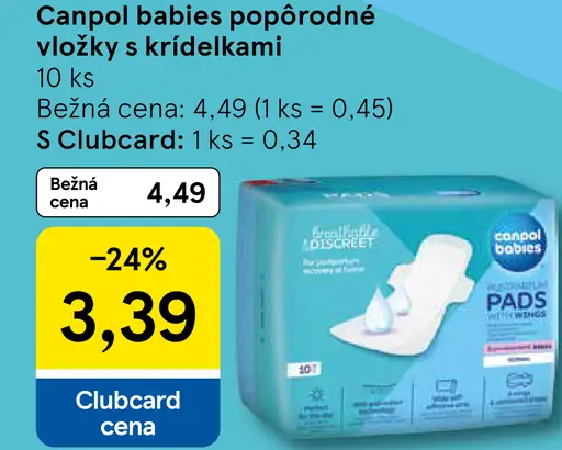 Canpol babies popôrodné vložky s krídelkami