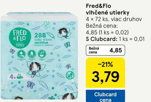Fred&Flo vlhčené utierky
