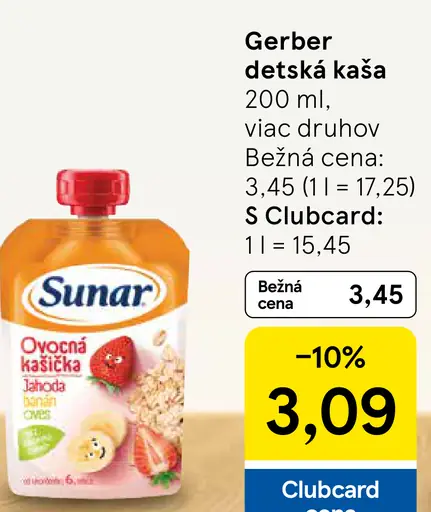 Sunar ovocná kašička