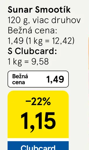 Sunar Smoothik ovocné pyré kapsička