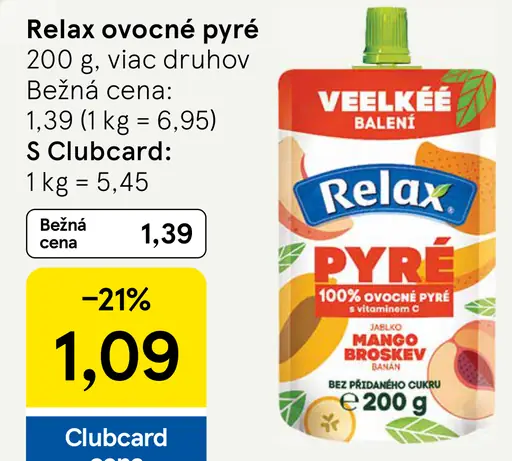 Relax ovocné pyré