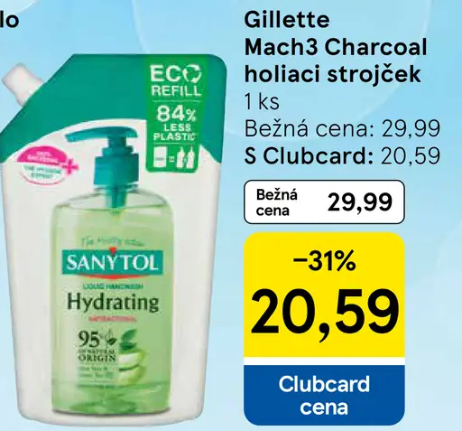 Gillette Mach3 Charcoal holiaci strojček