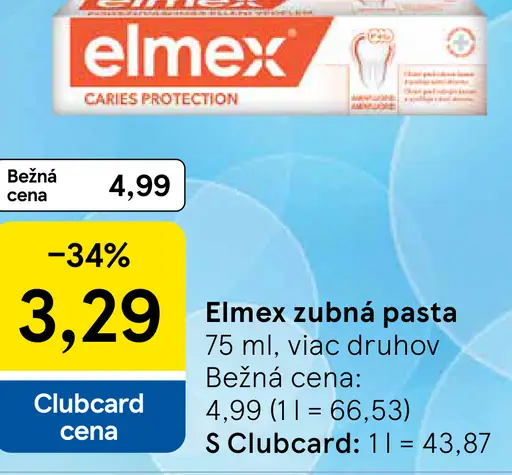 Elmex zubná pasta