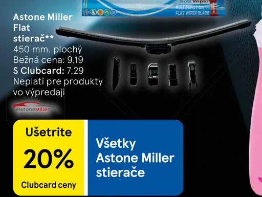 Astone Miller plochý stierač 450 mm