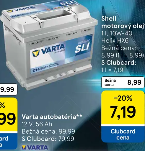 Varta autobatéria 12 V, 45 Ah