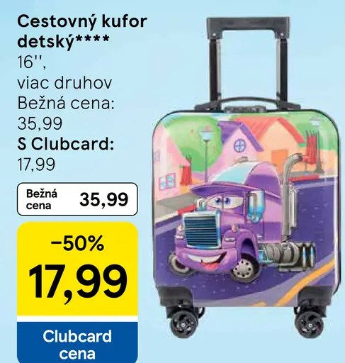 Cestovný kufor detský 16" viac druhov
