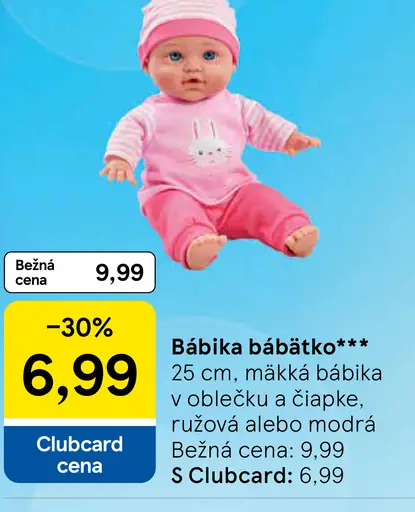 Bábika bábätko v oblečku a čiapke