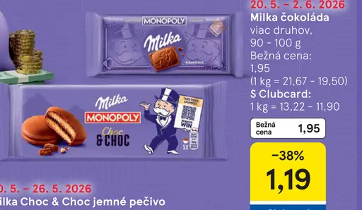 Milka Choc & Choc jemné pečivo