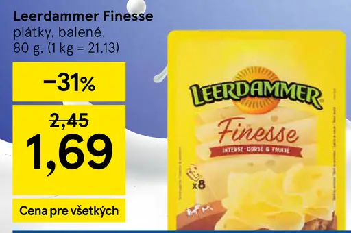 Leerdammer Finesse plátky