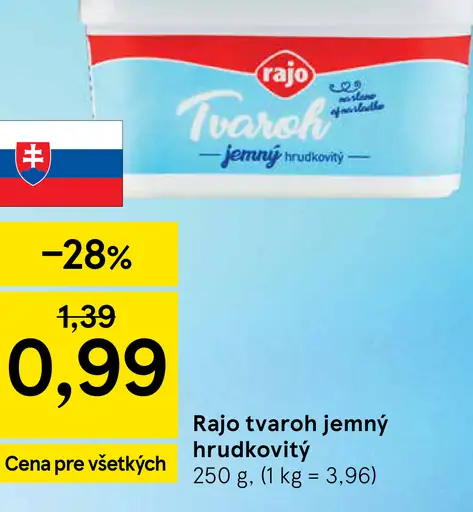 Rajo Tvaroh jemný hrudkovitý