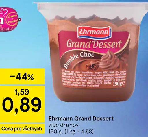 Ehrmann Grand Dessert Double Choc