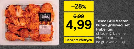Tesco Grill Master kurací grilovací set Hubertus chladený balený