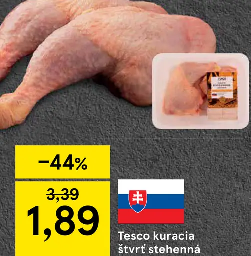 Tesco kuracia štvrť stehenná chladená