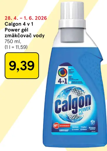 Calgon 4 v 1 Power gél zmäkčovač vody