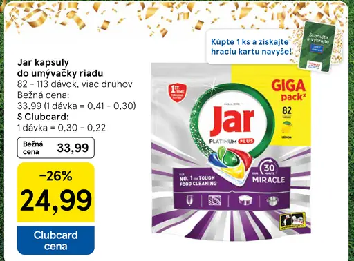 Jar kapsuly do umývačky riadu