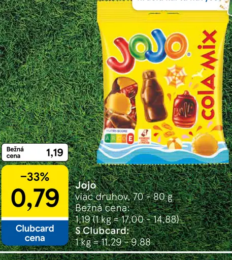 Jojo želatínové cukríky rôzne druhy