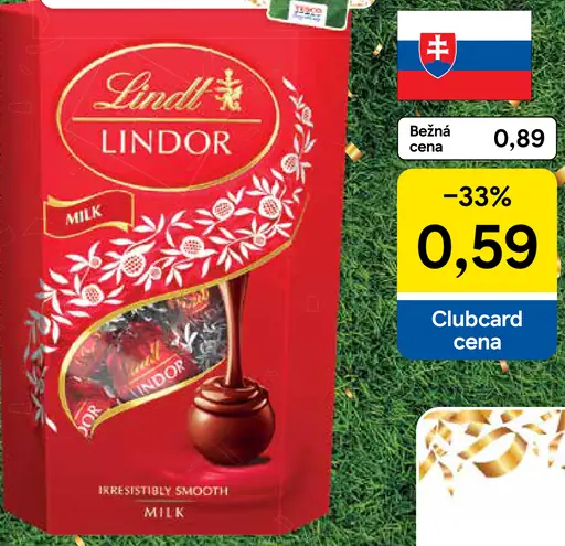 Lindt Lindor pralinky rôzne druhy