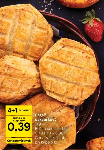 Tesco pagáč oškvarkový