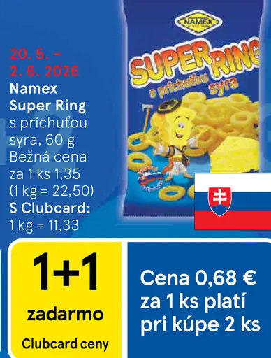 Namex Super Ring syrové chrumky