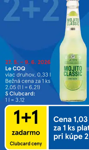 Le COQ miešaný nápoj Mojito Classic