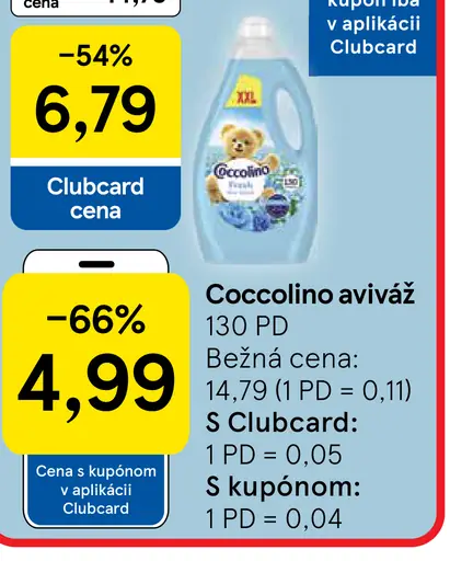 Coccolino aviváž 130 PD