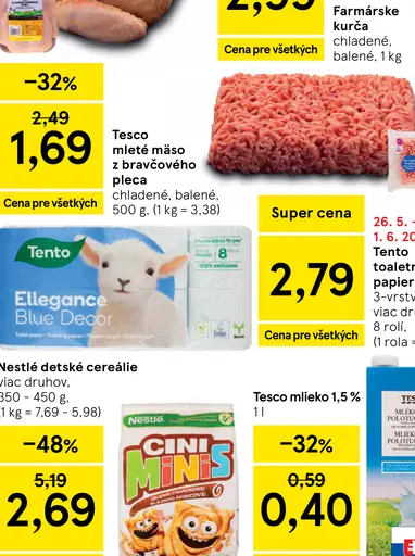 Nestlé detské cereálie viac druhov