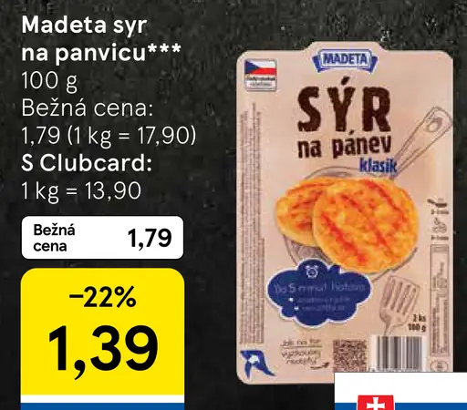 Madeta syr na panvicu klasík