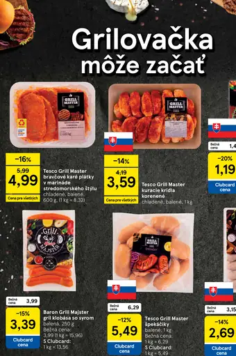 Tesco Grill Master bravčové karé plátky v marináde stredomorského štýlu
