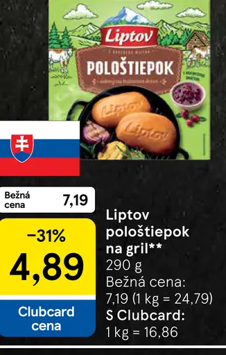Liptov Pološtiepok na gril