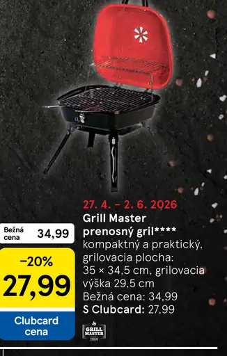 Grill Master prenosný grill