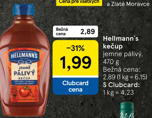Hellmann's Kečup jemne štipľavý